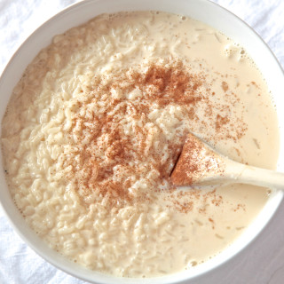 Delicious rice pudding! perfect winter dessert.