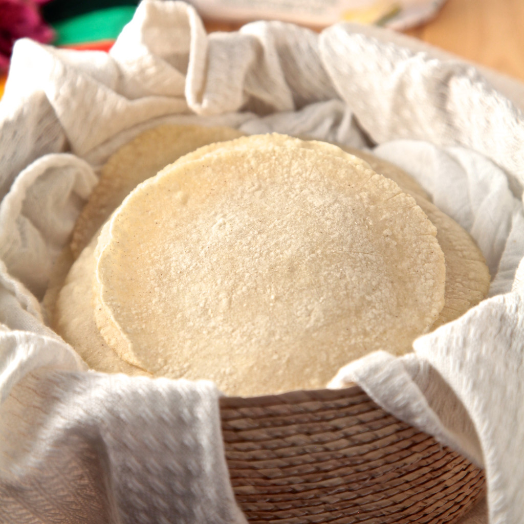 Delicious homemade corn tortilla