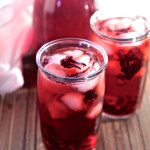 Hibiscus water (agua de jamaica)