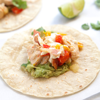 Delicious authentic mexican tacos